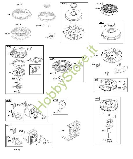 F - Volano, alimentazione carburante, molla regolatore B&S - 31 €¦ 31A607-0156-B1 brand Stihl